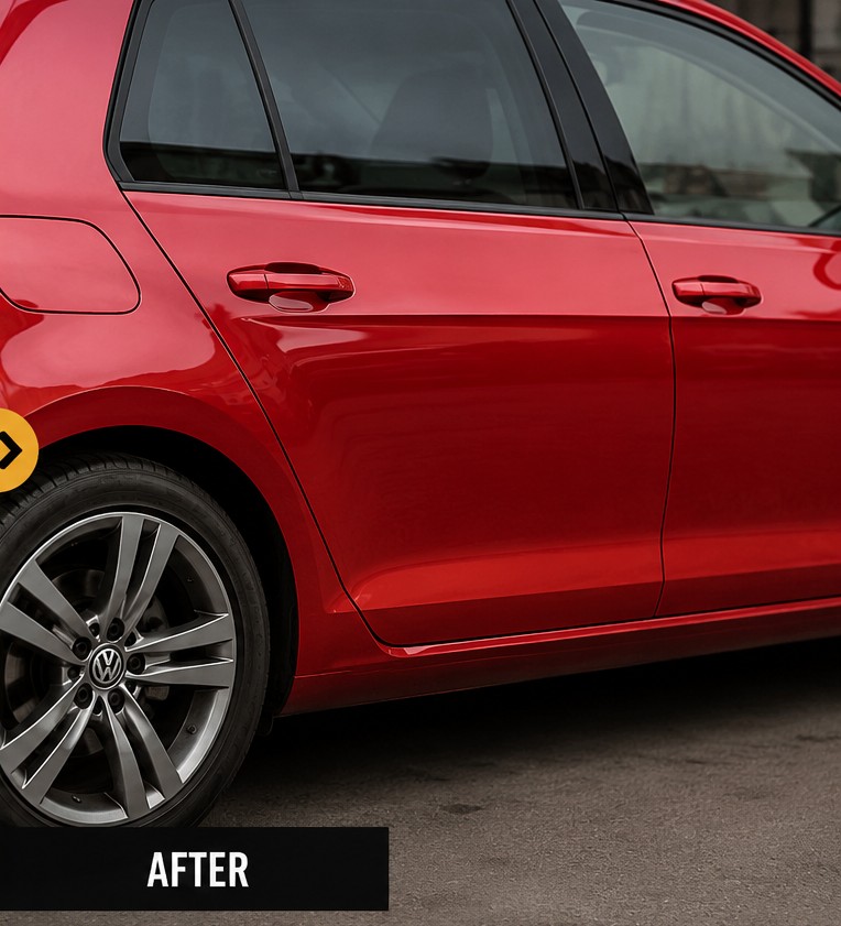 Door & Panel Repair, Volkswagen Golf - after