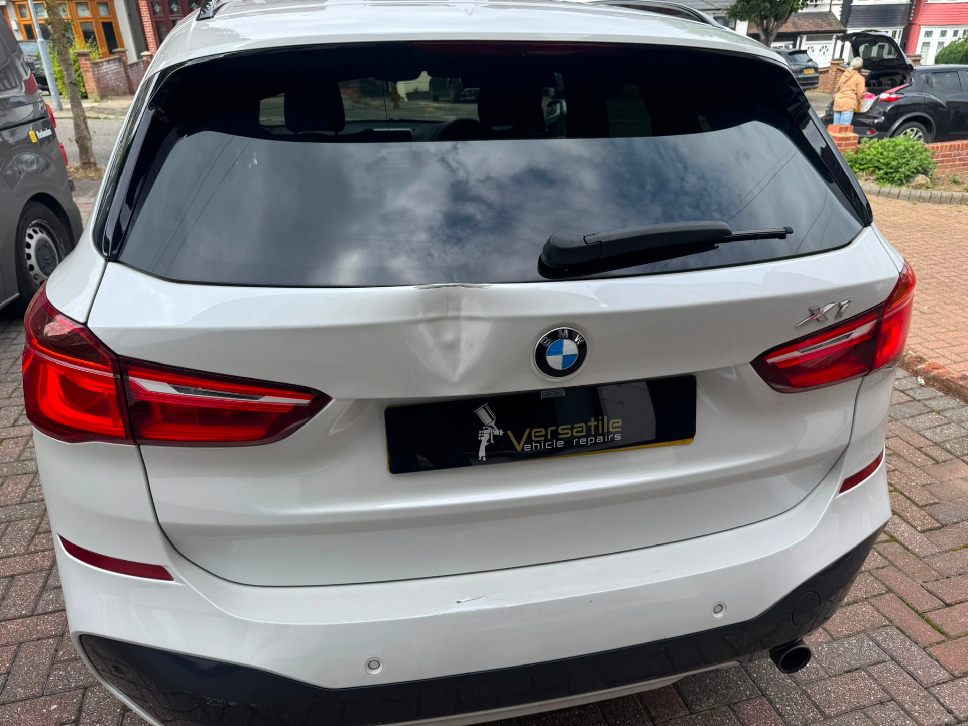 Rear bumper and boot repair before and after - before
