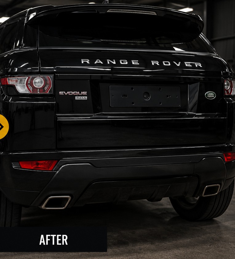 Rear Bumper & Boot Repair, Range Rover Evoque - after